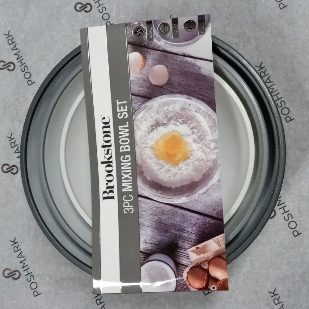 Brookstone 3pc Mixing Bowl Set